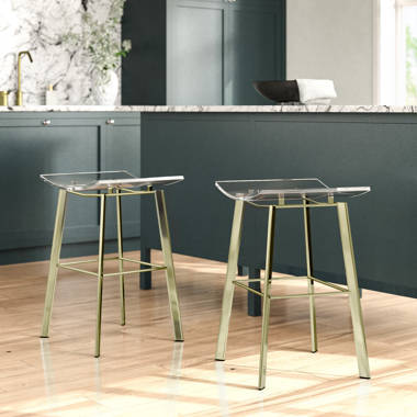 Acrylic backless bar discount stools